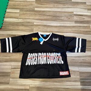 Pacsun Civil Regime x X-men ‘97 Oversized Football Jersey with a cropped look